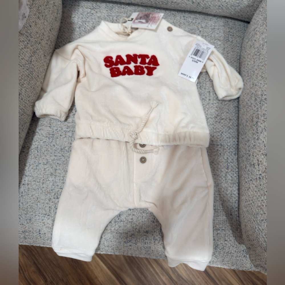 Jessica Simpson Cream and Red Kids Matching Set